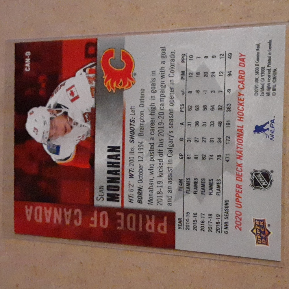 Sean Monahan Calgary Flames NHL Hockey Trading Cards & Sticker X 11 - Picture 5 of 16